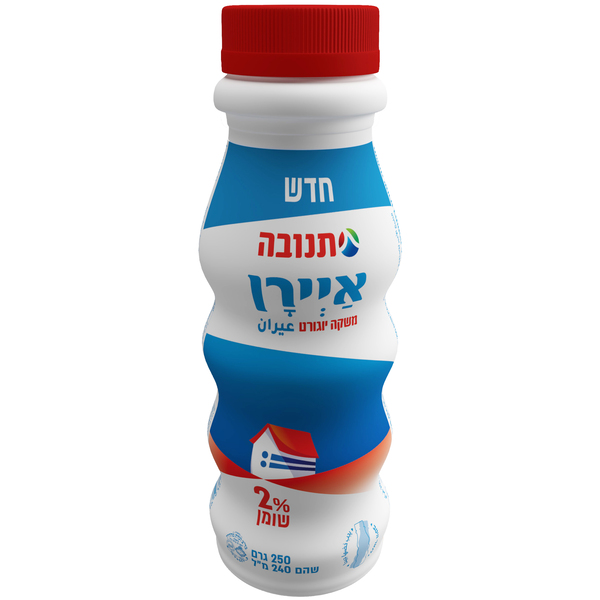 משקה יוגורט איירן 2% תנובה, 250 מ"ל