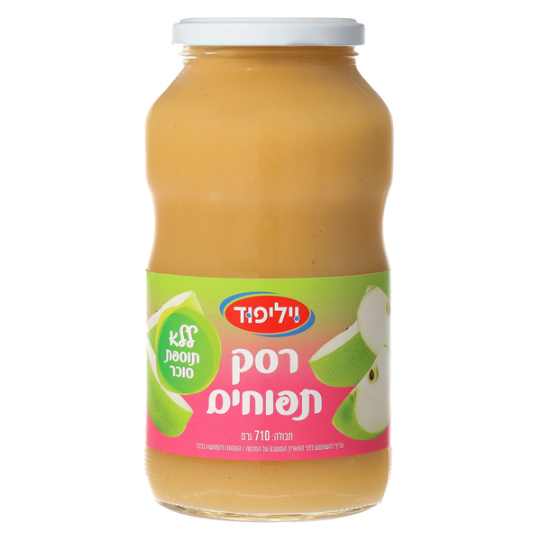 רסק תפוחים ללא תוספת סוכר 710 גרם - מידע תזונתי