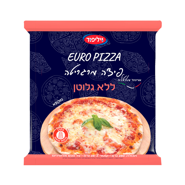 פיצה מרגריטה ללא גלוטן EURO כשל"פ 280 גר