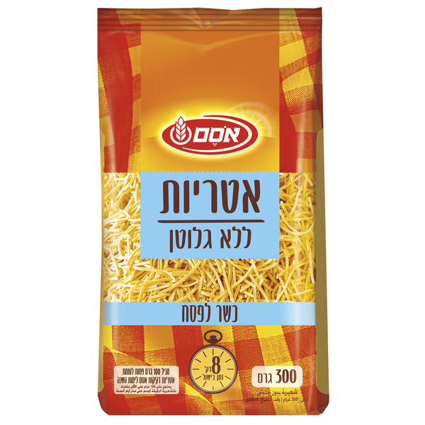 אטריות ללא גלוטן 300 גר' כשל"פ אסם
