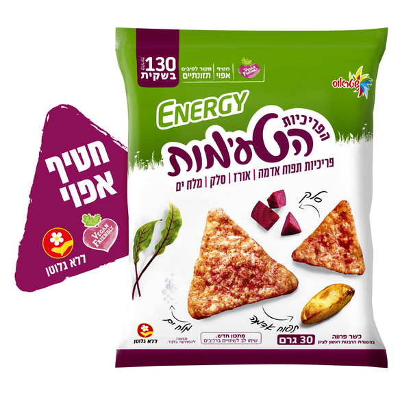 פריכיות משולשות פריכיות משולשות תפוא וסלק 30ג' אנרג'י