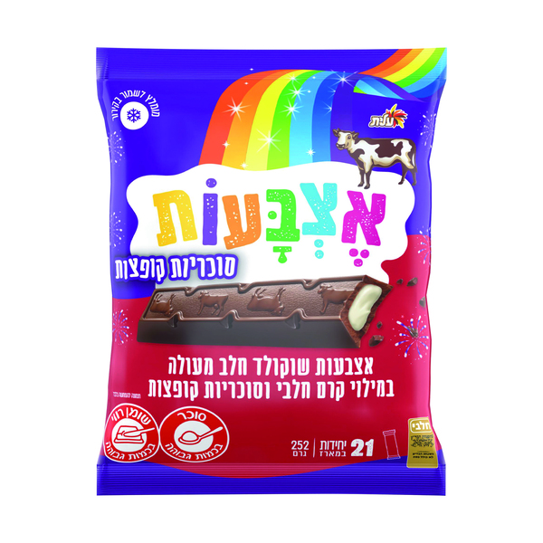 מארז חטיפי אצבעות שוקולד סוכריות קופצות, 252 גרם