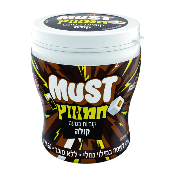 עלית - בקבוקון מאסט קוביות בטעם קולה חמוץ 60 גרם לל"ס