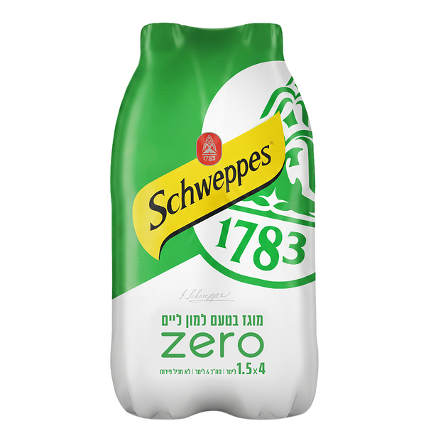 רביעיית משקה מוגז למון ליים זירו 1.5 ל' שוופס