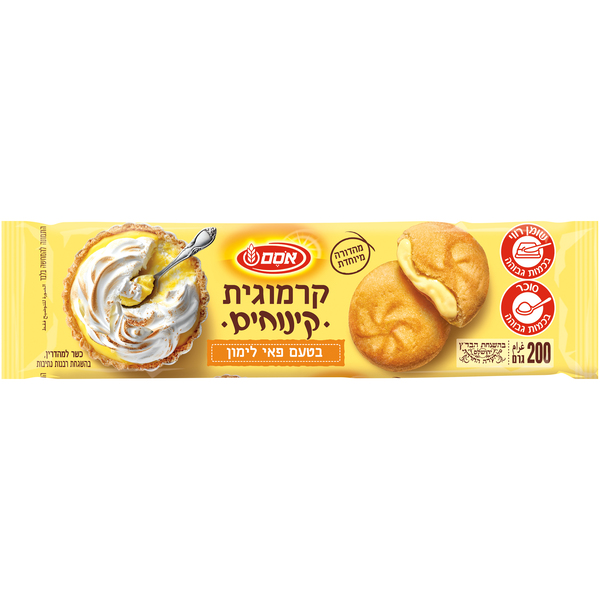אסם קרמוגית קרם בטעם פאי לימון 200 גרם