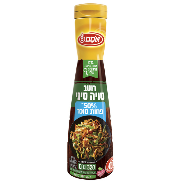 רוטב בסגנון סויה סיני מופחת סוכר 290מל אסם
