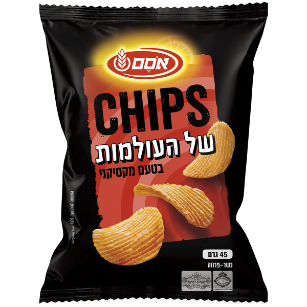 אוסם - צ'יפס גלי מקסיקני 45 גרם