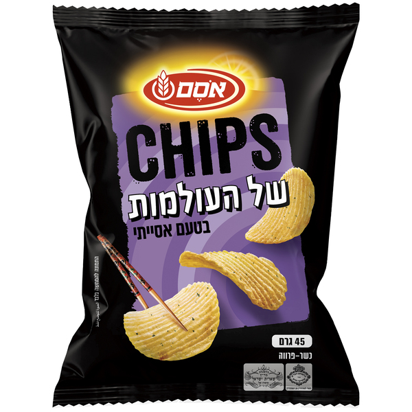 אוסם - צ'יפס גלי אסייתי 45 גרם
