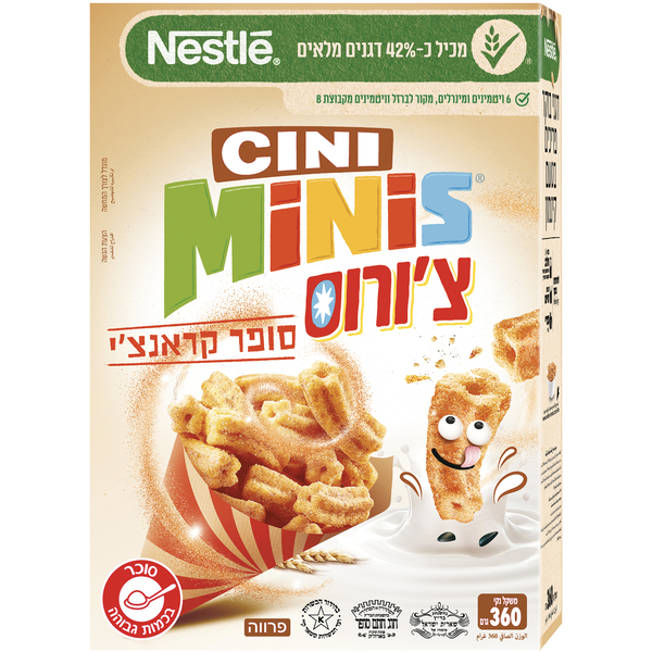 דגני הבוקר סיני מיניס צ'ורוס 360 ג'