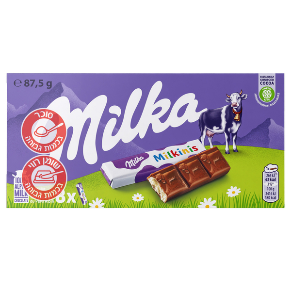 מילקה - מילקיניס אצבעות שוקולד 87.5 גרם כשל"פ