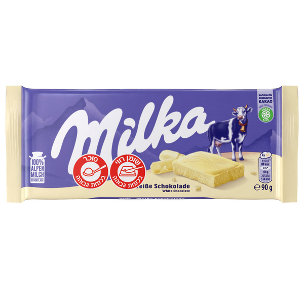 שוקולד מילקה שוקולד לבן 90 גרם