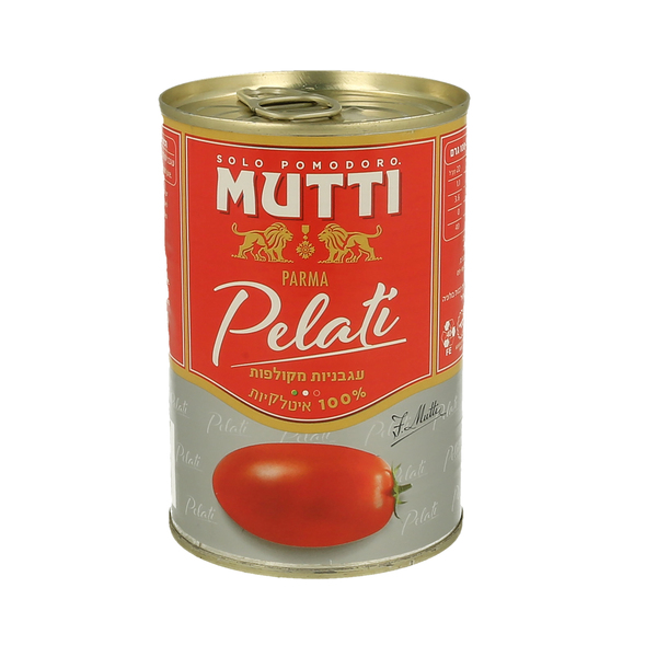 עגבניות MUTTI מקולפות 400 גרם - מידע תזונתי