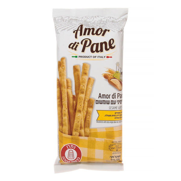 גריסיני שומשום AMOR DI PANE י 125 גר'