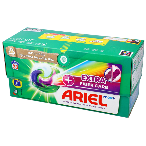 אריאל קפסולות לכביסה לשמירה על הבד extra fiber care