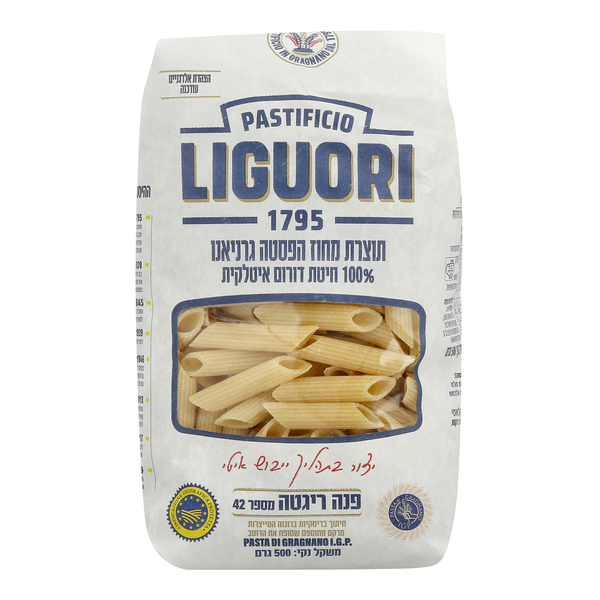LIGUORI פסטה פנה ריגטה 500 גרם מספר 42