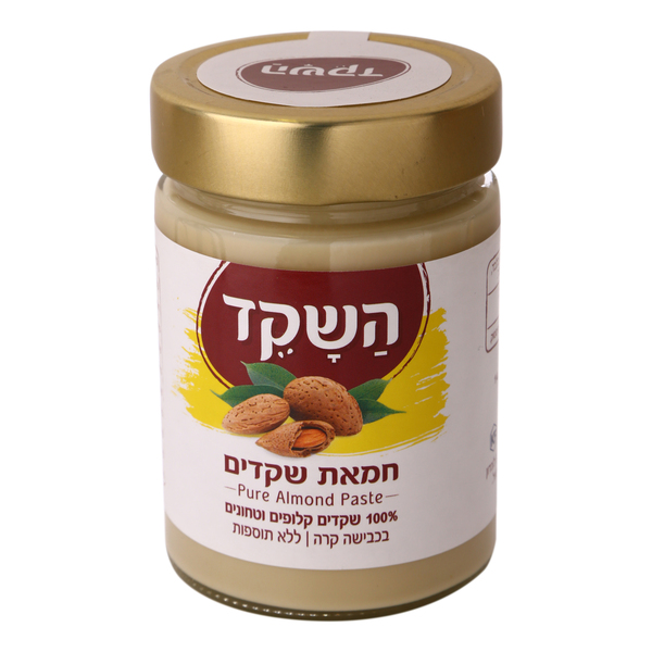 חמאת שקדים 100% שקדים קלופים וטחונים