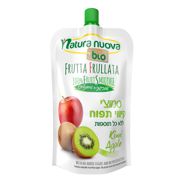 נטורה נובה - סמוזי קיווי תפוח 100 גרם - מידע תזונתי