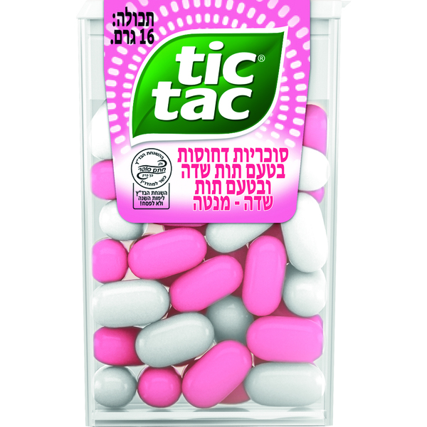 סוכריות טיק טק בטעם תות שדה ובטעם תות שדה - מנטה