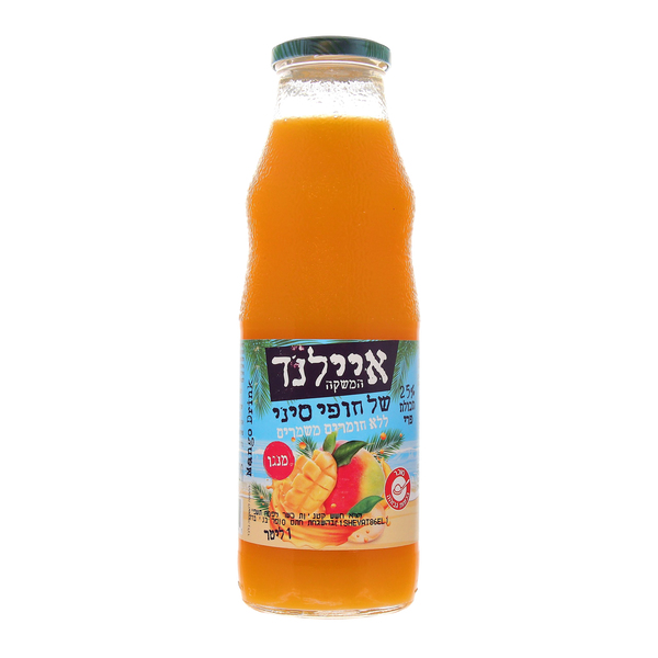 איילנד מנגו בקבוק ליטר שישייה