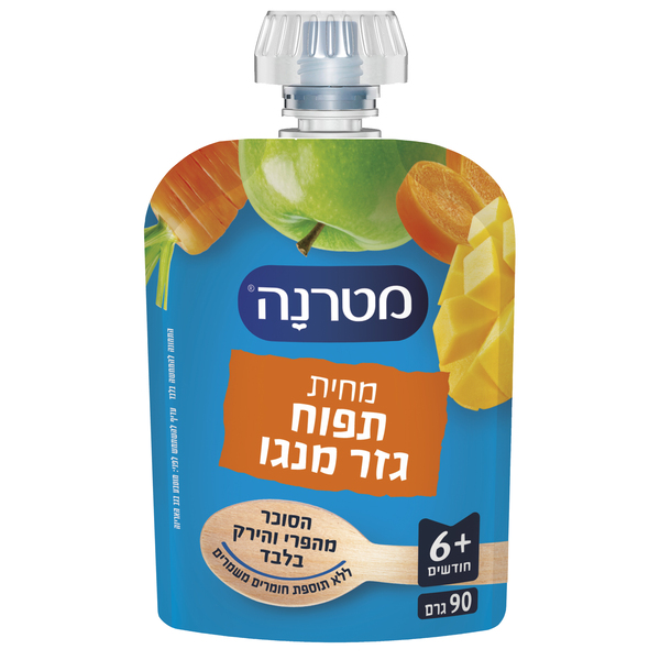 מטרנה - מחית תפוח מנגו גזר פאוץ 90 גרם