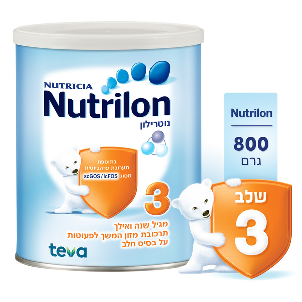 תרכובת מזון המשך לפעוטות על בסיס חלב שלב 3