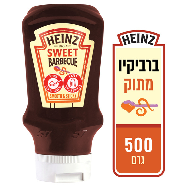 רוטב ברביקיו מתוק היינץ 500 גרם