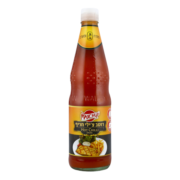 רוטב צ'ילי חריף MAXCHUP 700 מ"ל - מידע תזונתי