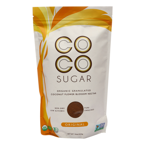 coco סוכר קוקוס אורגני 454 גרם - מידע תזונתי