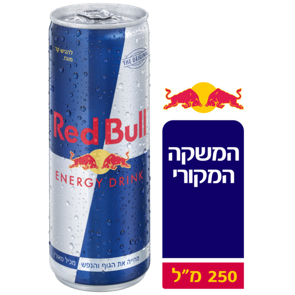 משקה אנרגיה RED BULL - מידע תזונתי