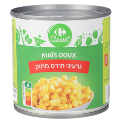 שימורי תירס מתוק בוא