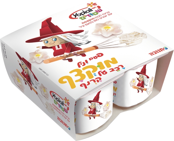שטוזים מעדן גבינה לבנה מוקצפת ויוגורט וניל 4 יחידות