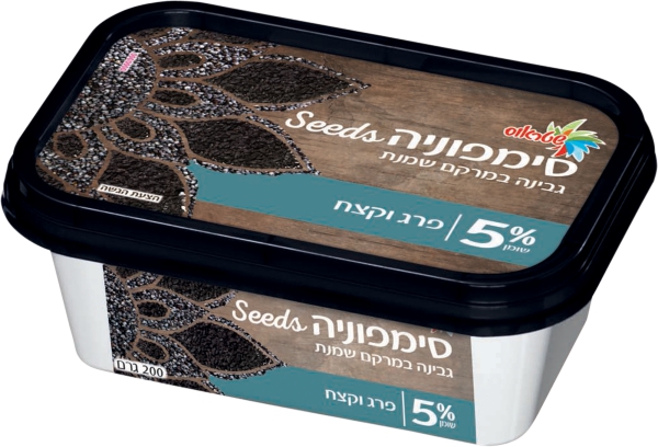 סימפוניה גבינה במרקם שמנת פרג וקצח