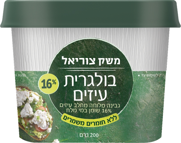 גבינה בולגרית עיזים גלילית 16%