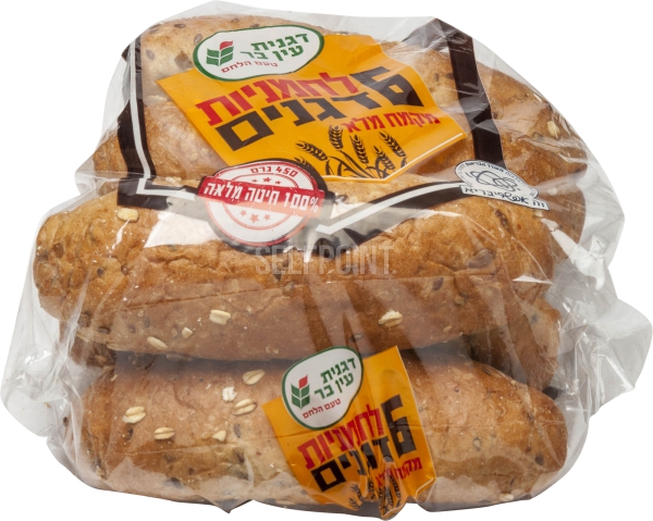 לחמניות דגנים מקמח מלא 6 יח'