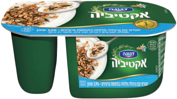 יוגורט בר גרנולה מלוחה וגרעינים 3.9%