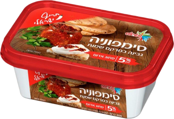 סימפוניה גבינה במרקם שמנת סחוג אדום 5%