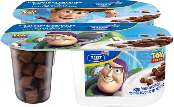 יוגורט עם וופל קקאו במילוי קרם בטעם שוקולד