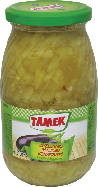 שימורי חציל קלוי בצנצנת
