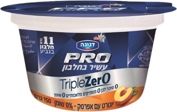 פרו יוגורט עם אפרסק טריפל זירו 0%