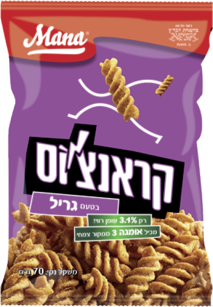חטיף קראנצ'וס בטעם גריל
