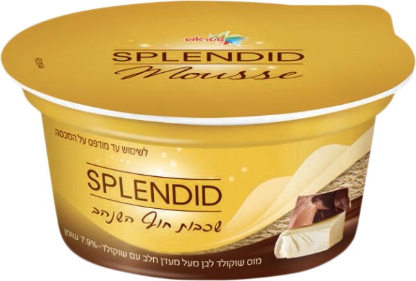 מעדן ספלנדיד שכבות חוף השנהב מוס שוקולד לבן