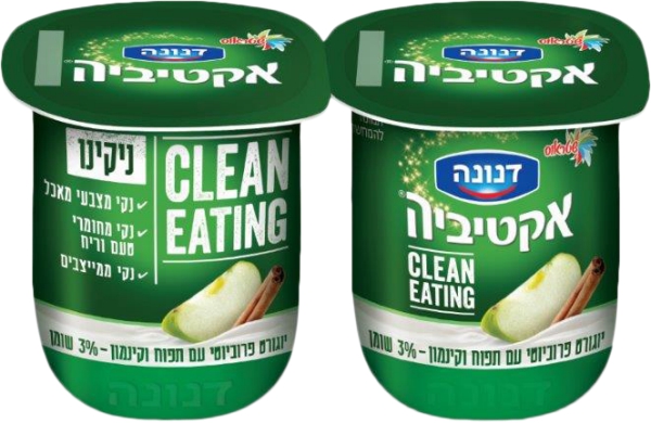 יוגורט פרוביוטי עם תפוח קינמון 3% שומן