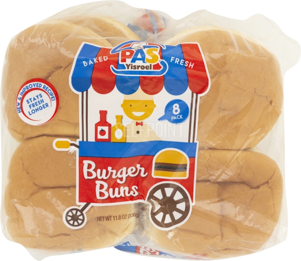 Pas Buns Hamburger 8Pk