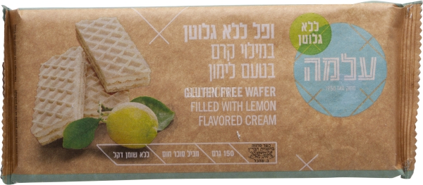 ופל במילוי קרם בטעם לימון ללא גלוטן