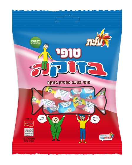 סוכריות טופי בטעם מסטיק בזוקה