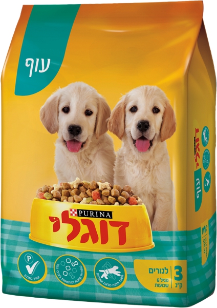 דוגלי גורים אקטיב 4*3 ק"ג