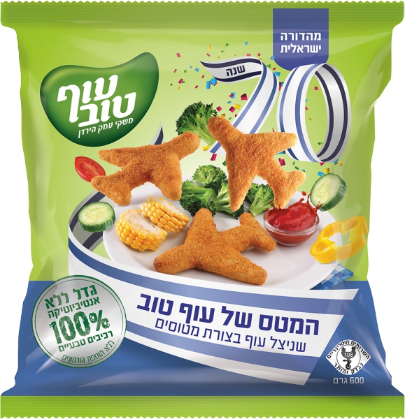 שניצל עוף בצורת מטוסים