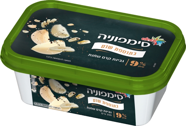 סימפוניה גבינת קרם שמנת בתוספת שום 9%