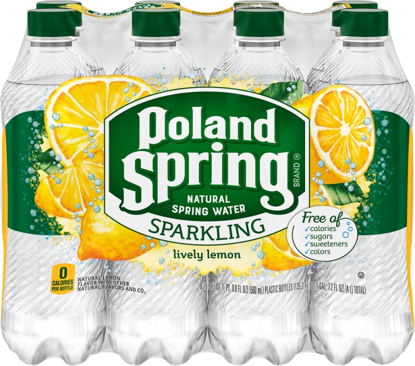 Lively Lemon Sparkling Natural Spring Water 8 pk | Shop Gourmet Glatt!