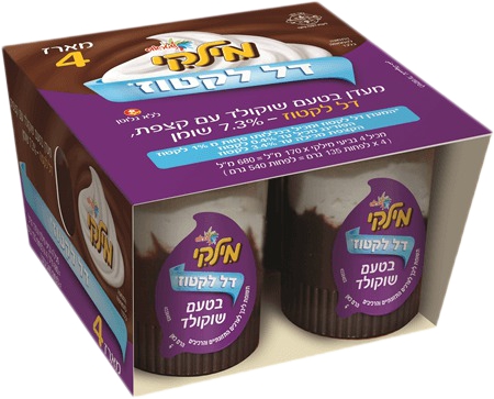 מעדן מילקי בטעם שוקולד דל לקטוז